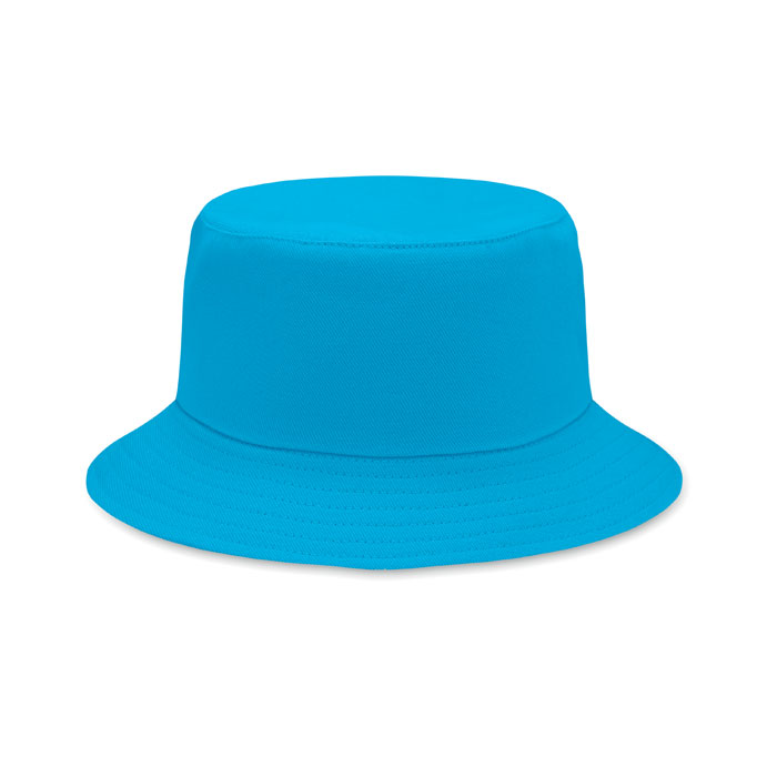 Vissershoedje-geborsteld-katoen-260-gm-bedrukken-lichtblauw