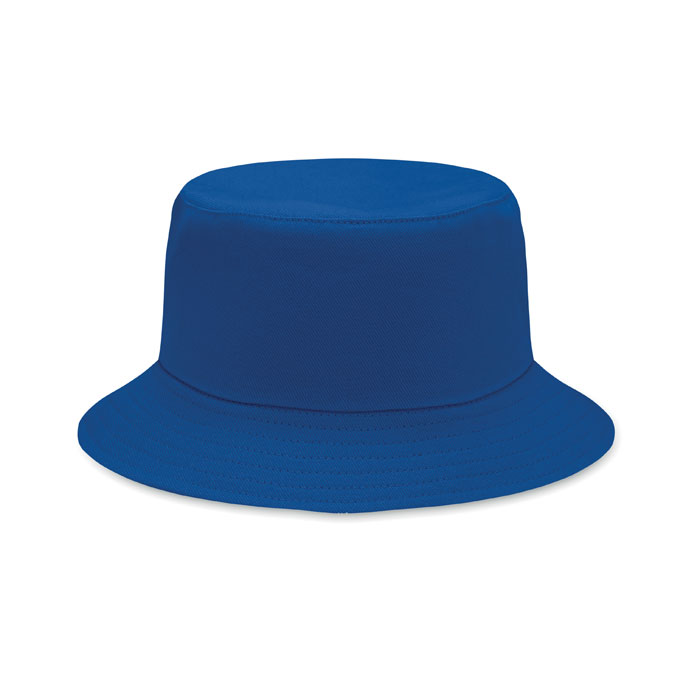 Vissershoedje-geborsteld-katoen-260-gm-bedrukken-blauw