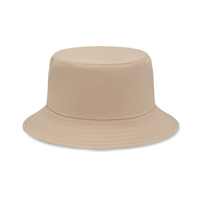Vissershoedje-geborsteld-katoen-260-gm-bedrukken-khaki
