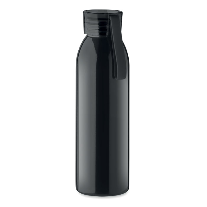 Drinkfles-met-siliconen-draaglus-RVS-650-ml-bedrukken-zwart