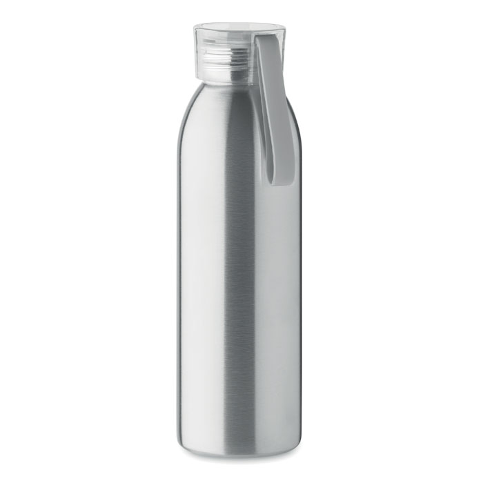 Drinkfles-met-siliconen-draaglus-RVS-650-ml-bedrukken-zilver