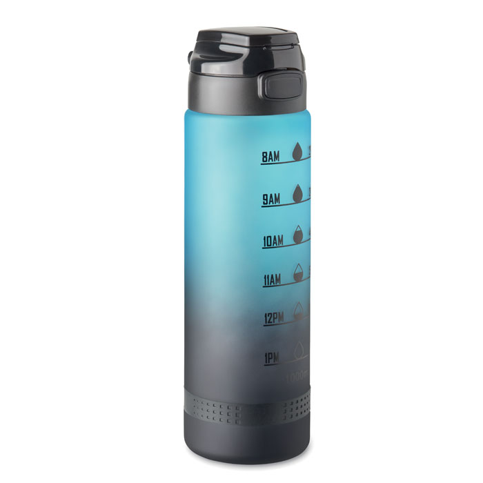 RPET-waterfles-met-tijdmarkering-1L-bedrukken-turquoise