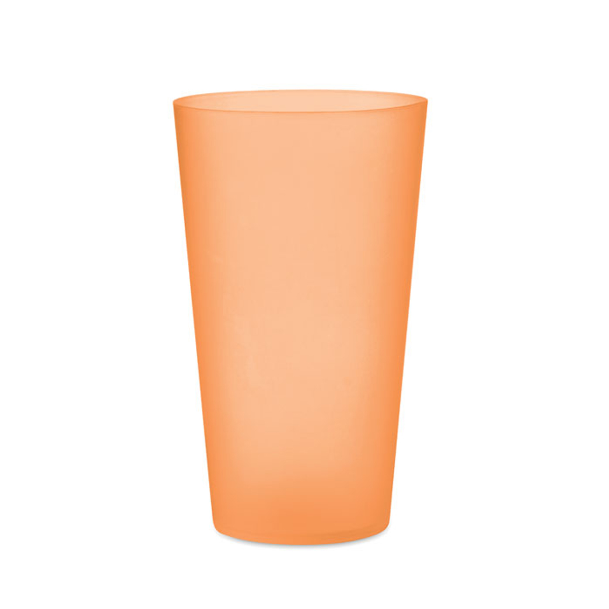 Herbruikbare-evenementenbeker-met-matte-afwerking-500-ml-bedrukken-oranje