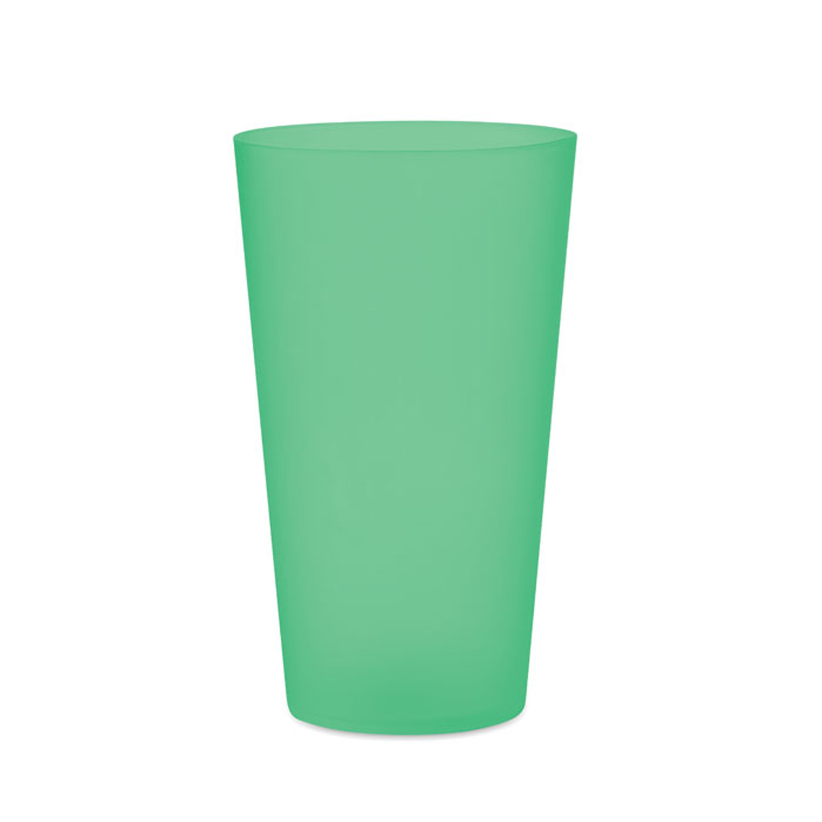 Herbruikbare-evenementenbeker-met-matte-afwerking-500-ml-bedrukken-groen