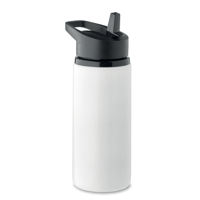 Drinkfles-met-rietje-Gerecycled-RVS-500-ml-bedrukken-wit