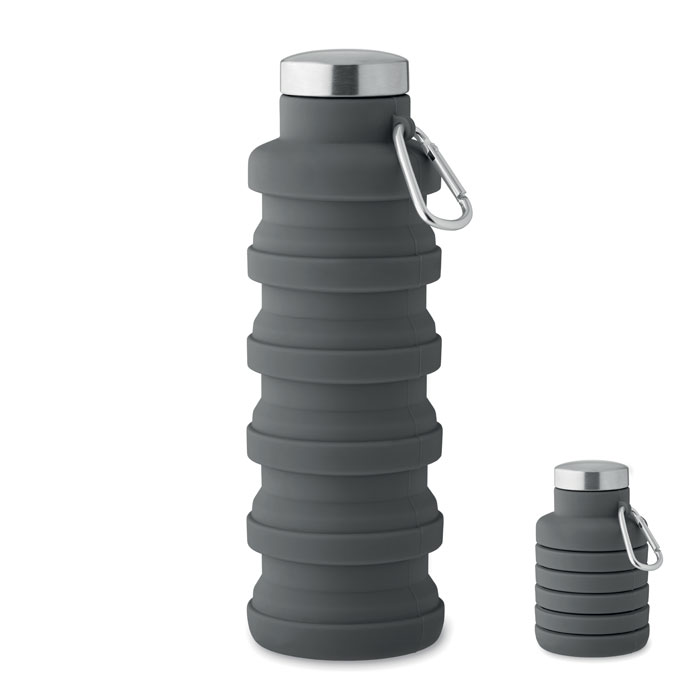 Inklapbare-drinkfles-Siliconen-500-ml-bedrukken-grijs