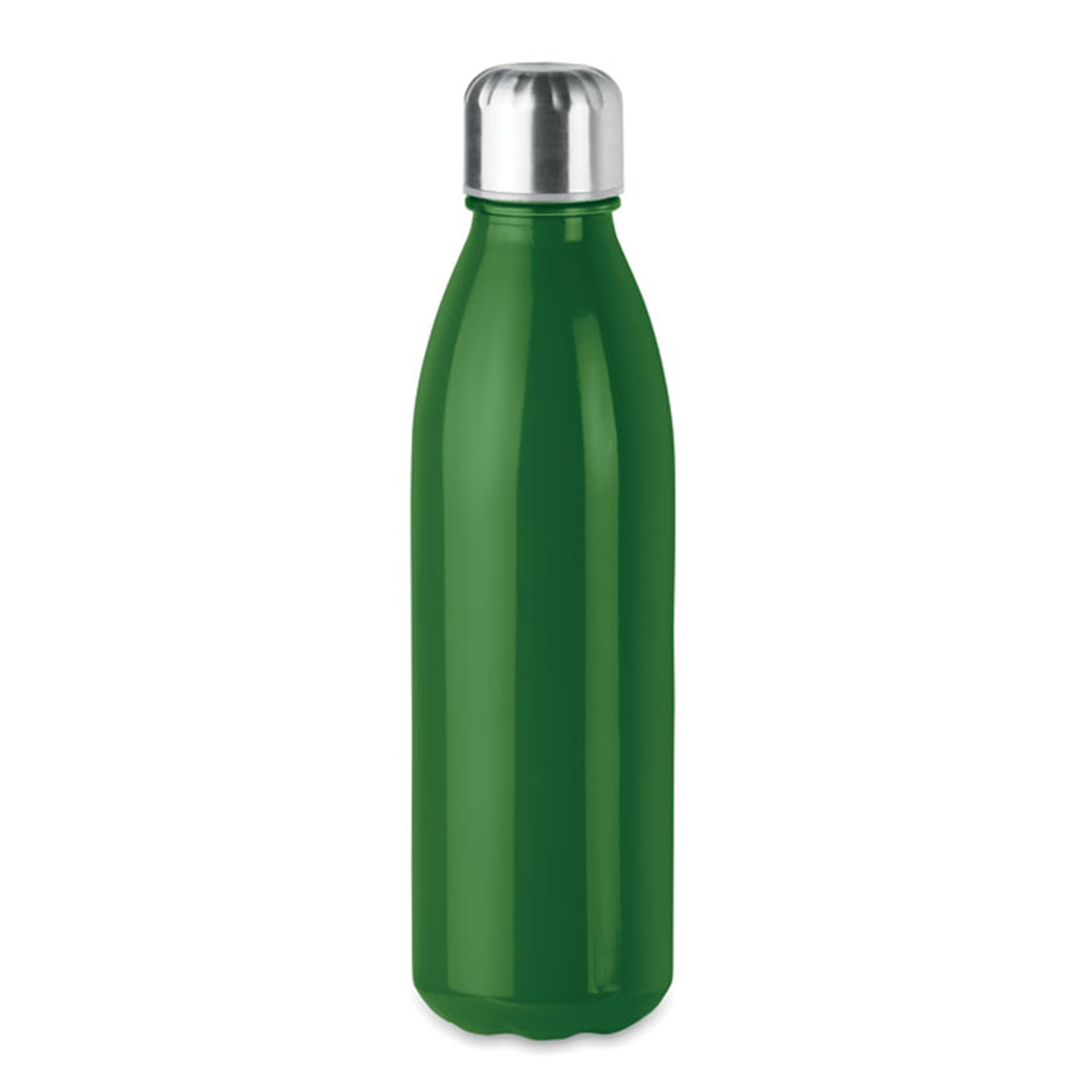 Glazen-drinkfles-RVS-dop-650-ml-bedrukken-groen
