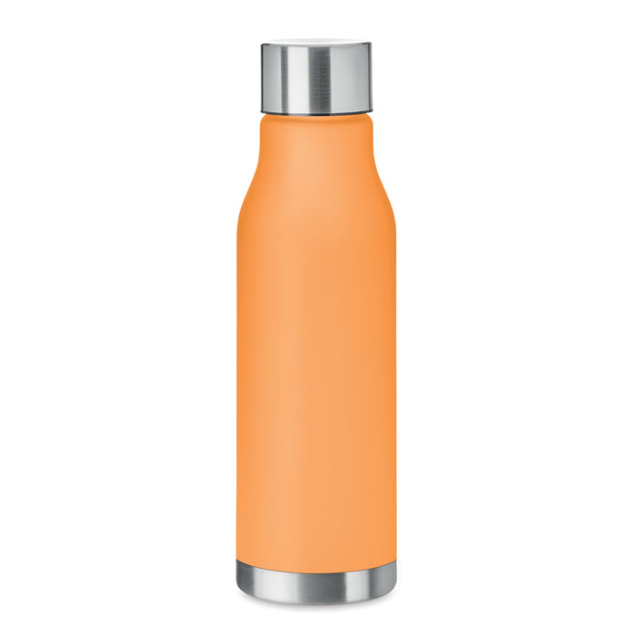 RPET-drinkfles-semi-transparant-600-ml-bedrukken-oranje