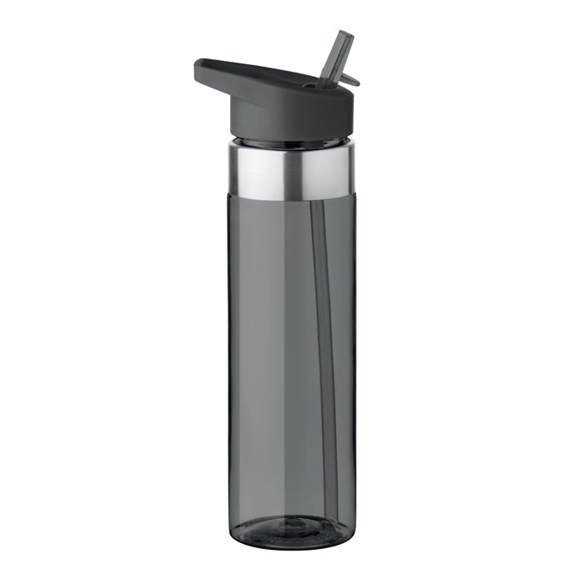 Tritan-waterfles-met-rietje-650-ml-bedrukken-zwart