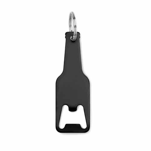 Sleutelhanger-met-flesopener-Aluminium-bedrukken-zwart