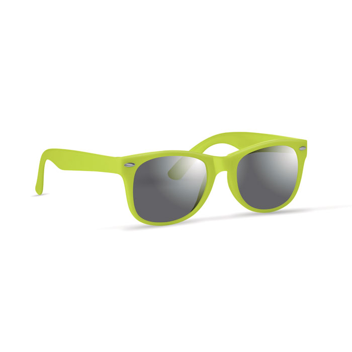 Basic-kunststof-zonnebril-UV400-bedrukken-groen