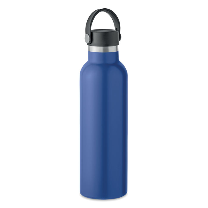 Thermosfles-met-rietje-Gerecycled-RVS-700-ml-bedrukken-blauw