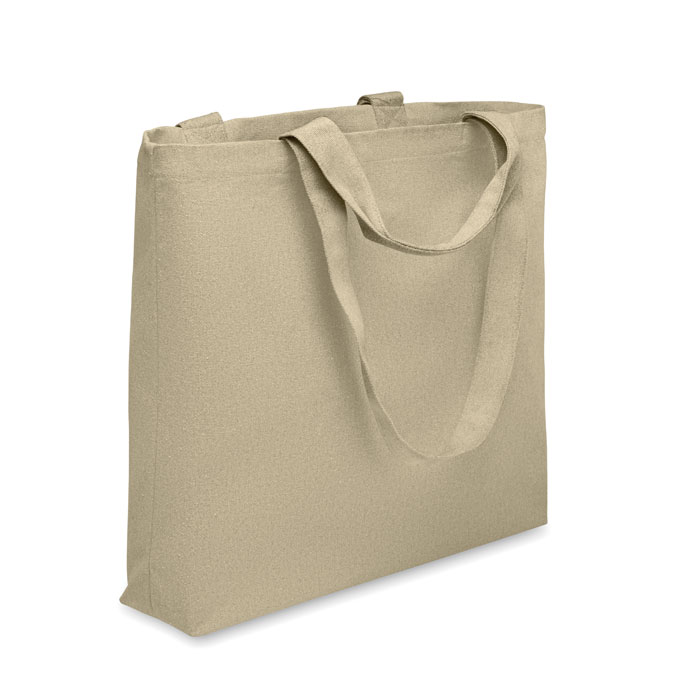Strandtas-gerecycled-katoen-en-polyester-320-gm-37-x-49-cm-bedrukken-khaki
