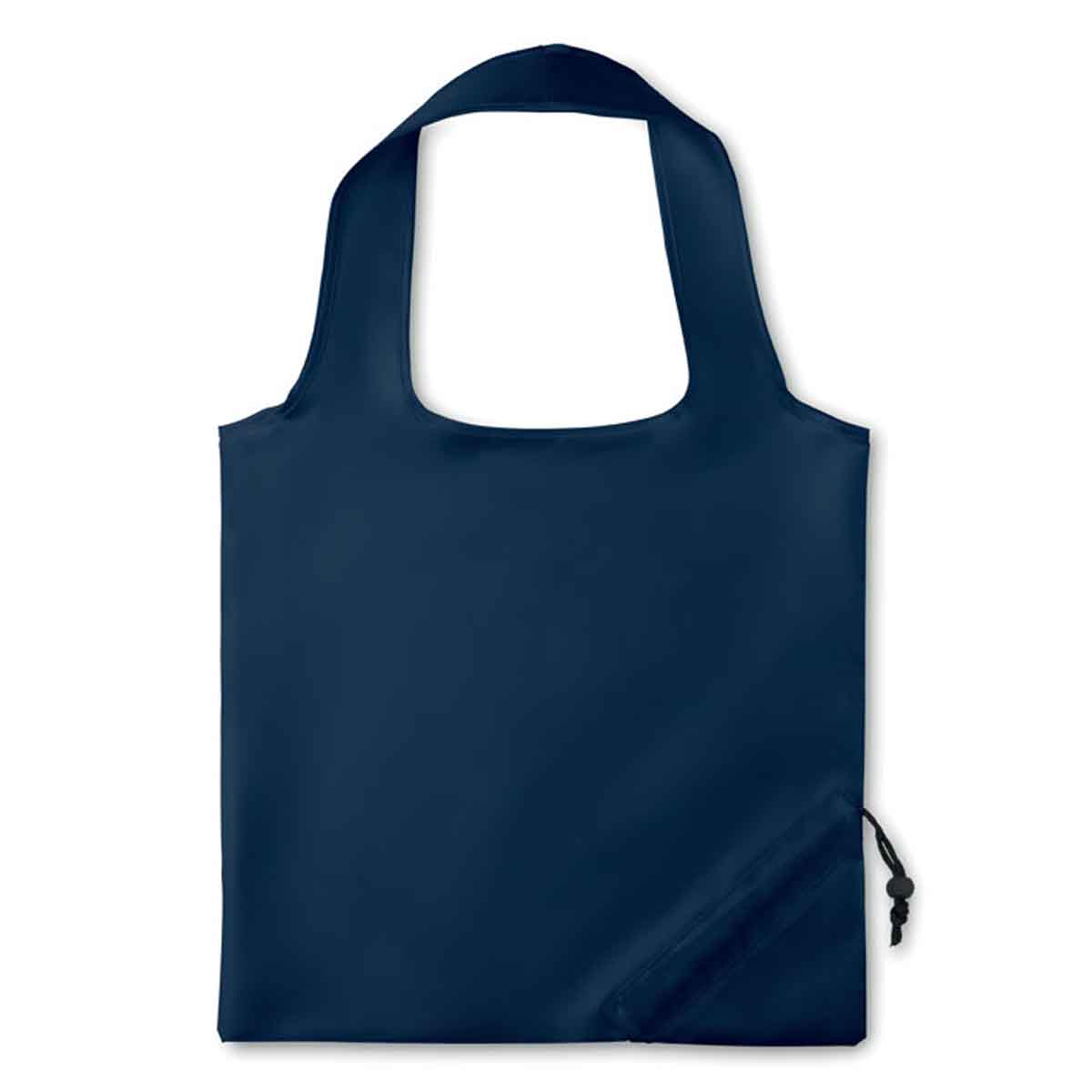 Opvouwbare-boodschappentas-met-trekkoordsluiting-210D-polyester-38-x-40-cm-bedrukken-donkerblauw