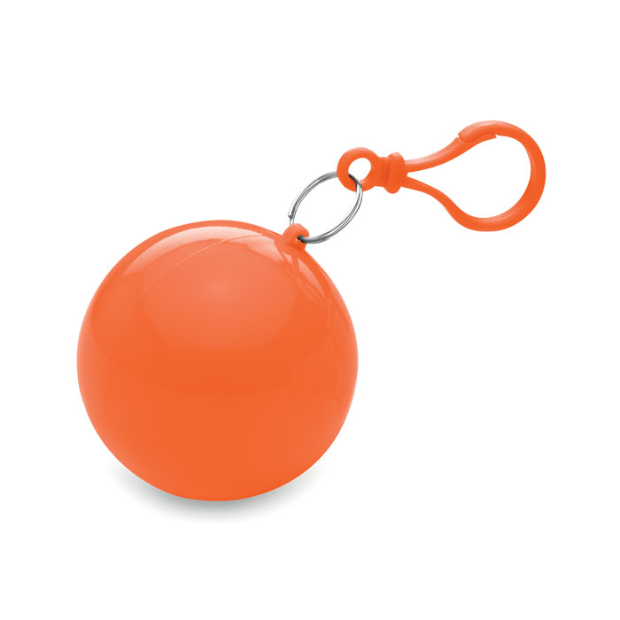 Regenponcho-in-bal-met-karabijnhaak-bedrukken-oranje