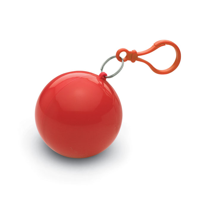 Regenponcho-in-bal-met-karabijnhaak-bedrukken-rood