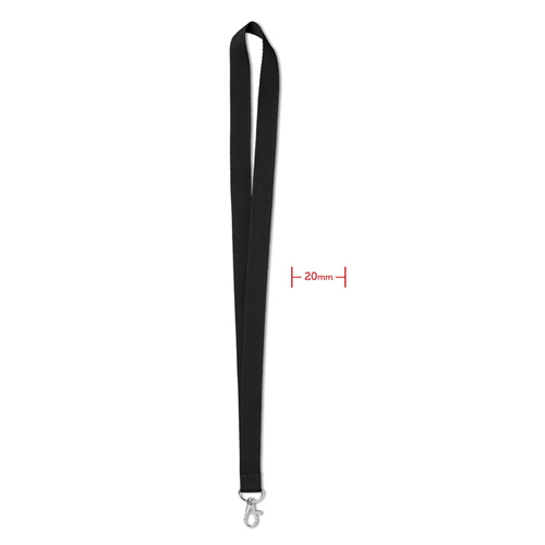 Basic-keycord-met-karabijnhaak-20-mm-bedrukken-zwart