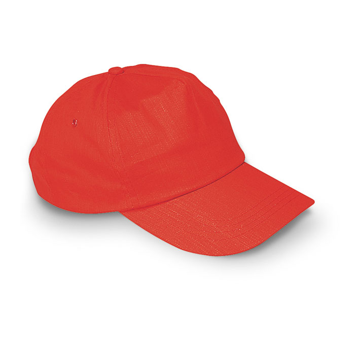 Baseball-pet-met-kunststof-sluiting-Katoen-160-gm-bedrukken-rood