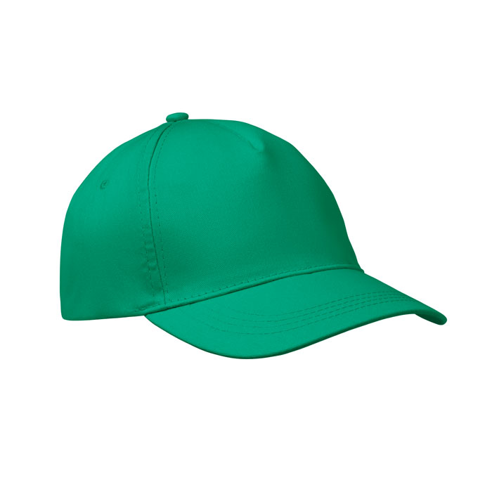 Baseball-pet-met-klittenbandsluiting-Katoenen-twill-150-gm-bedrukken-groen