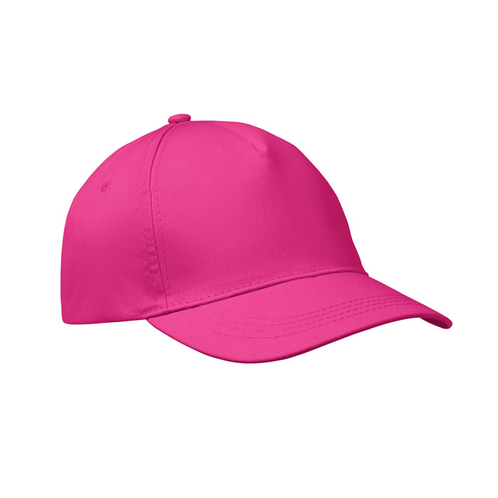 Baseball-pet-met-klittenbandsluiting-Katoenen-twill-150-gm-bedrukken-roze