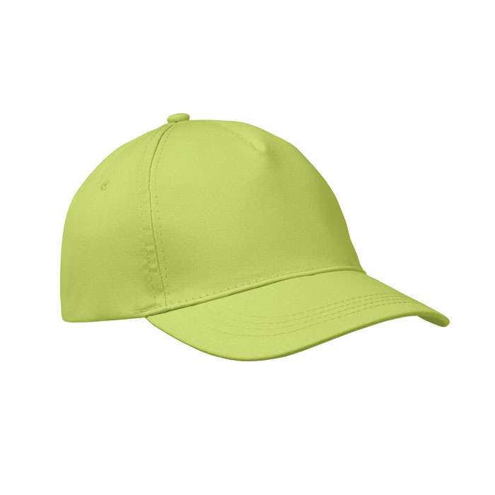 Baseball-pet-met-klittenbandsluiting-Katoenen-twill-150-gm-bedrukken-lichtgroen