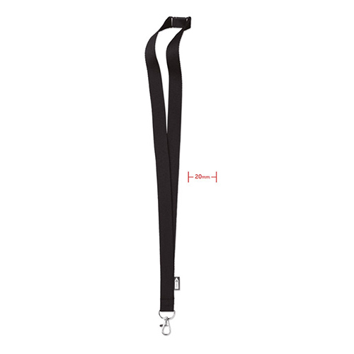 RPET-keycord-20-mm-Met-karabijnhaak-en-veiligheidssluiting-bedrukken-zwart