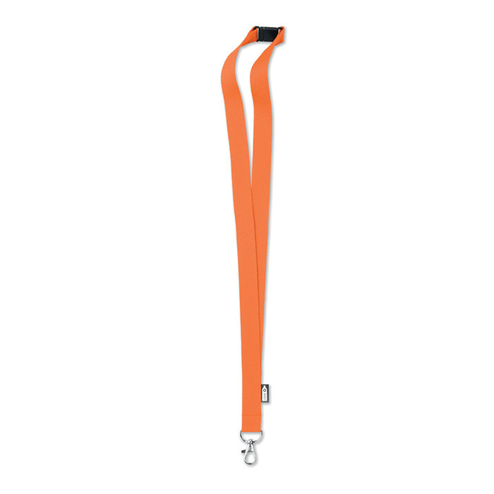 RPET-keycord-20-mm-Met-karabijnhaak-en-veiligheidssluiting-bedrukken-oranje