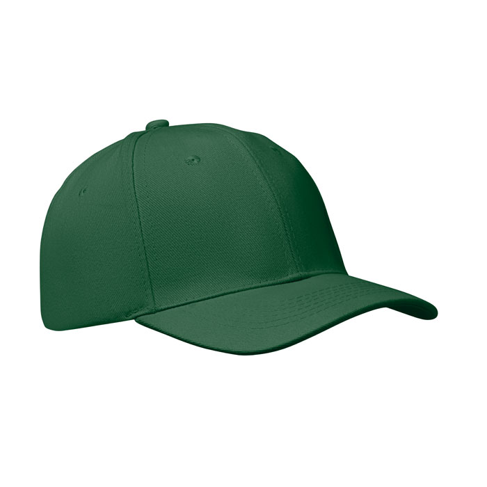 Baseball-pet-met-stalen-gespsluiting-Geborsteld-katoen-260-gm-bedrukken-donkergroen