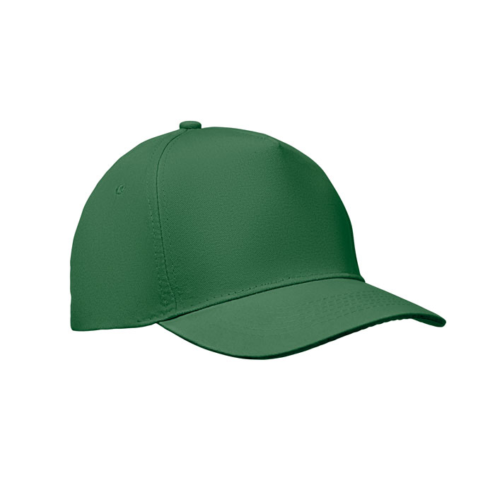 Baseball-cap-met-klittenbandsluiting-Katoenen-twill-180-gm-bedrukken-groen