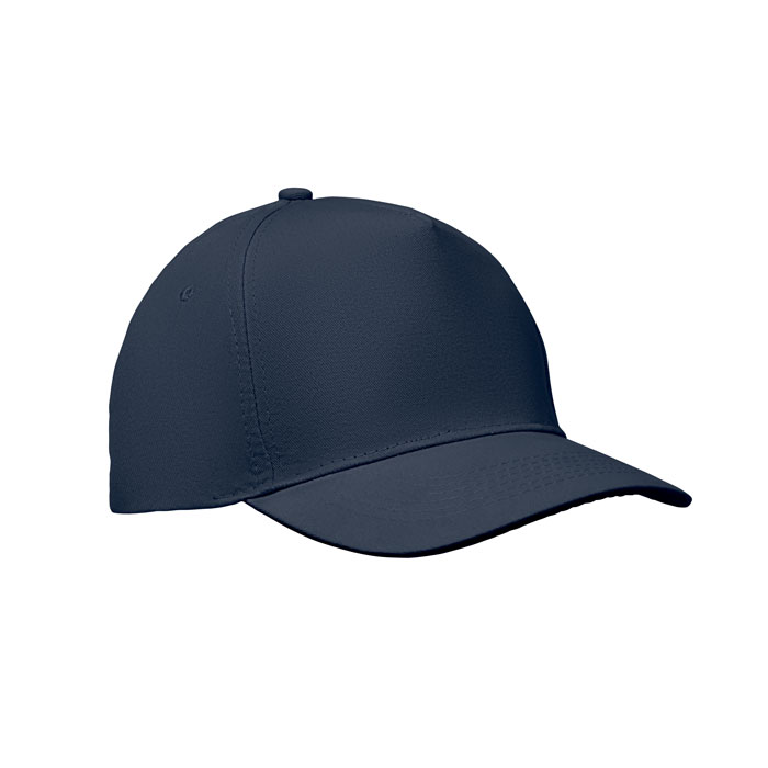 Baseball-cap-met-klittenbandsluiting-Katoenen-twill-180-gm-bedrukken-donkerblauw