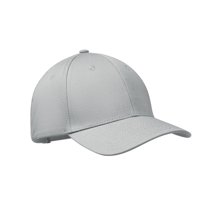 Baseball-cap-met-metalen-gesp-Twill-katoen-280-gm-bedrukken-zilver