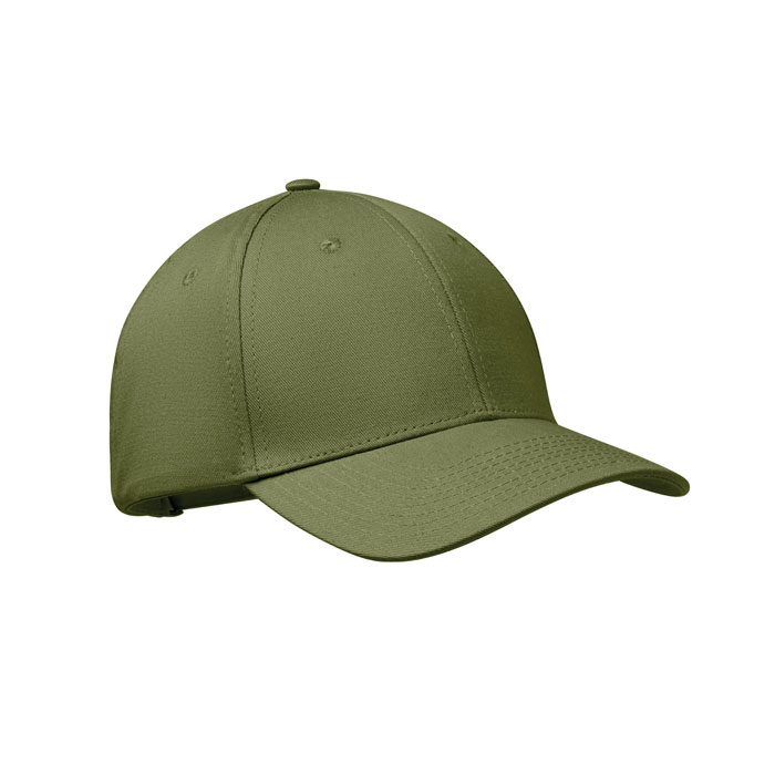 Baseball-cap-met-metalen-gesp-Twill-katoen-280-gm-bedrukken-groen