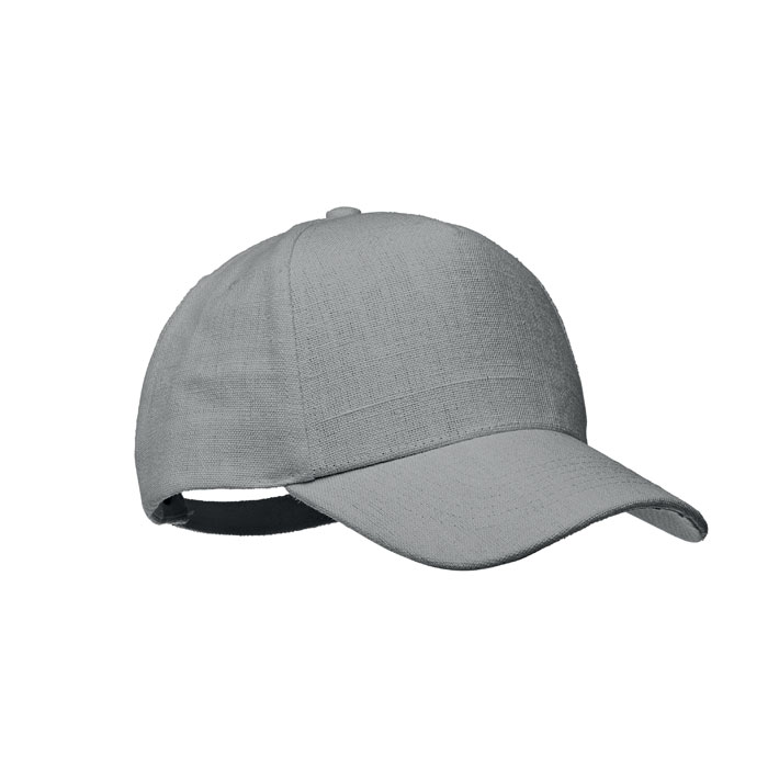 UV-bestendige-baseball-pet-met-gespsluiting-Hennep-370-gm-bedrukken-grijs