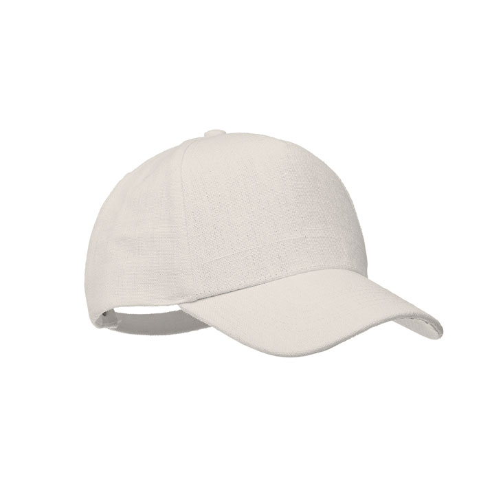 UV-bestendige-baseball-pet-met-gespsluiting-Hennep-370-gm-bedrukken-beige
