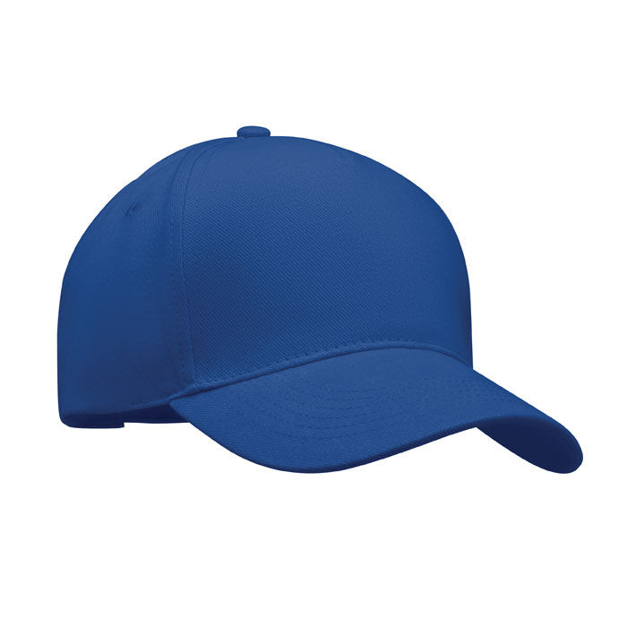 Baseball-pet-met-gesp-Geborsteld-twill-katoen-260-gm-bedrukken-blauw