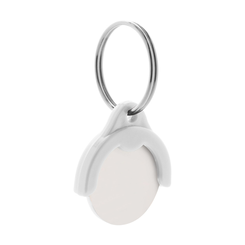 Custom-made-winkelwagenmuntje-sleutelhanger-bedrukken-wit