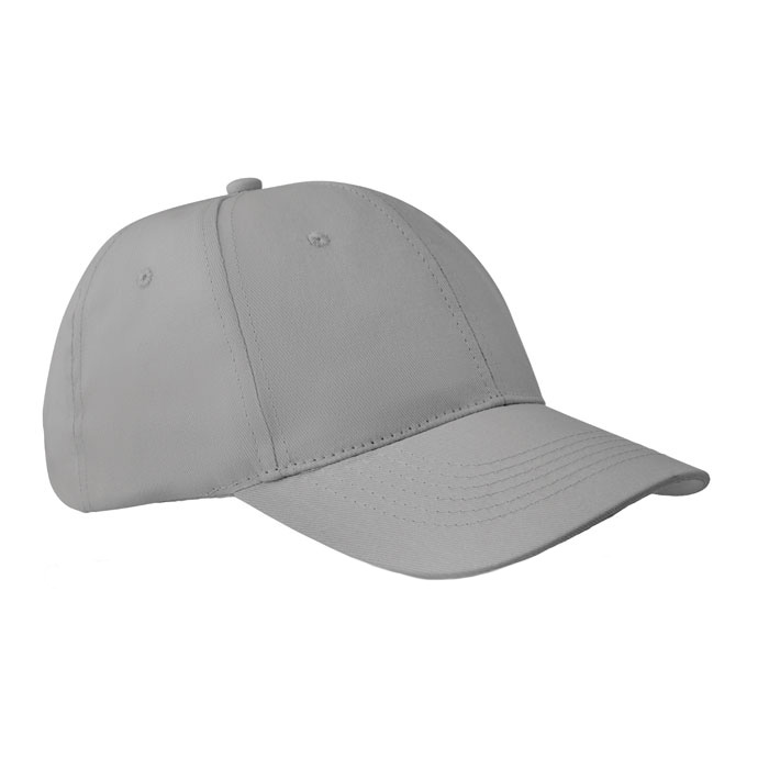 Baseball-pet-met-klittenbandsluiting-Twill-katoen-160-gm-bedrukken-grijs