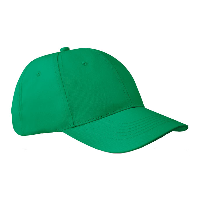 Baseball-pet-met-klittenbandsluiting-Twill-katoen-160-gm-bedrukken-groen