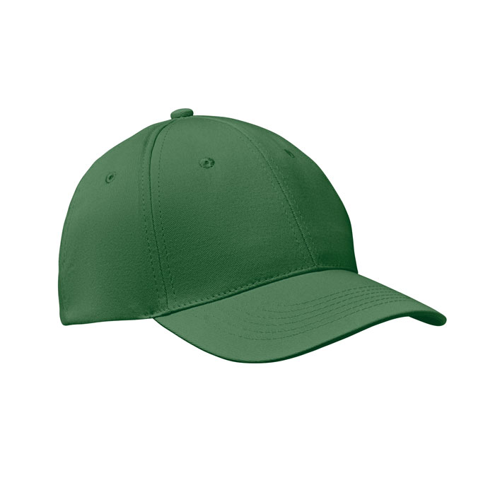 Baseball-pet-met-klittenbandsluiting-Twill-katoen-160-gm-bedrukken-donkergroen