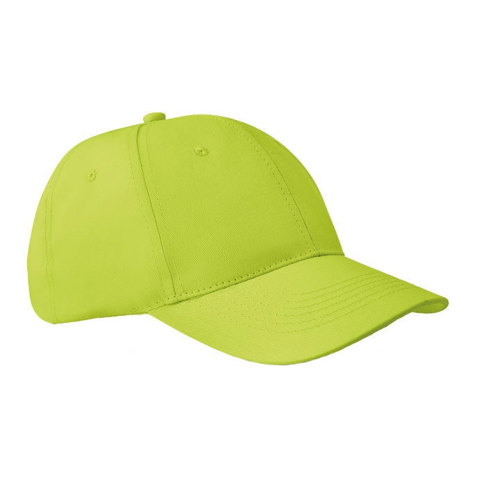 Baseball-pet-met-klittenbandsluiting-Twill-katoen-160-gm-bedrukken-lichtgroen