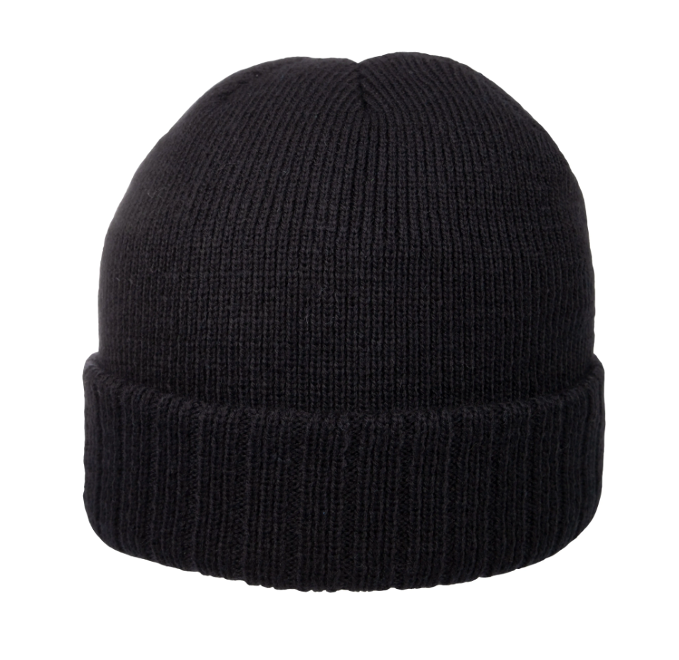 Beanie-met-borduring-Acryl-King-Cap-bedrukken-zwart