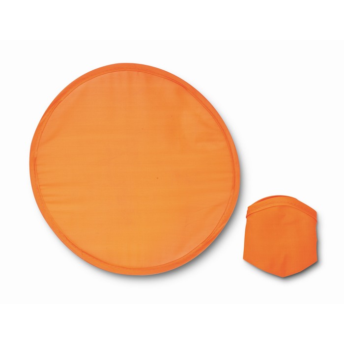 Opvouwbare-frisbee-met-opbergzakje-24-cm-bedrukken-oranje