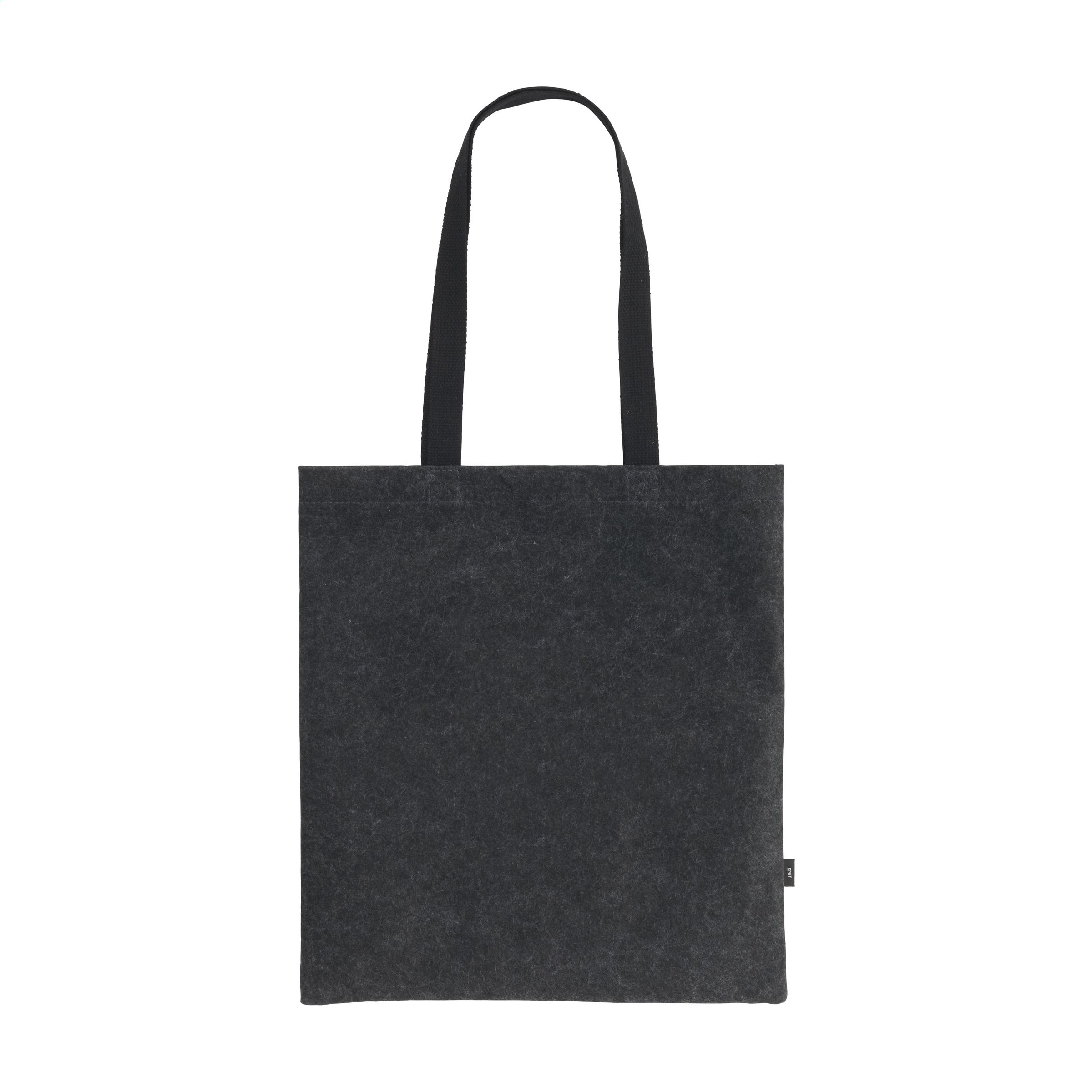 Winkeltas-met-katoenen-draaghengsels-RPET-vilt-36-x-40-cm-bedrukken-zwart