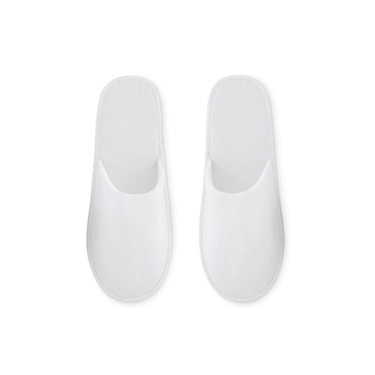 Hotelslippers-met-opbergzakje-Polyester-Maat-43-44-bedrukken-wit