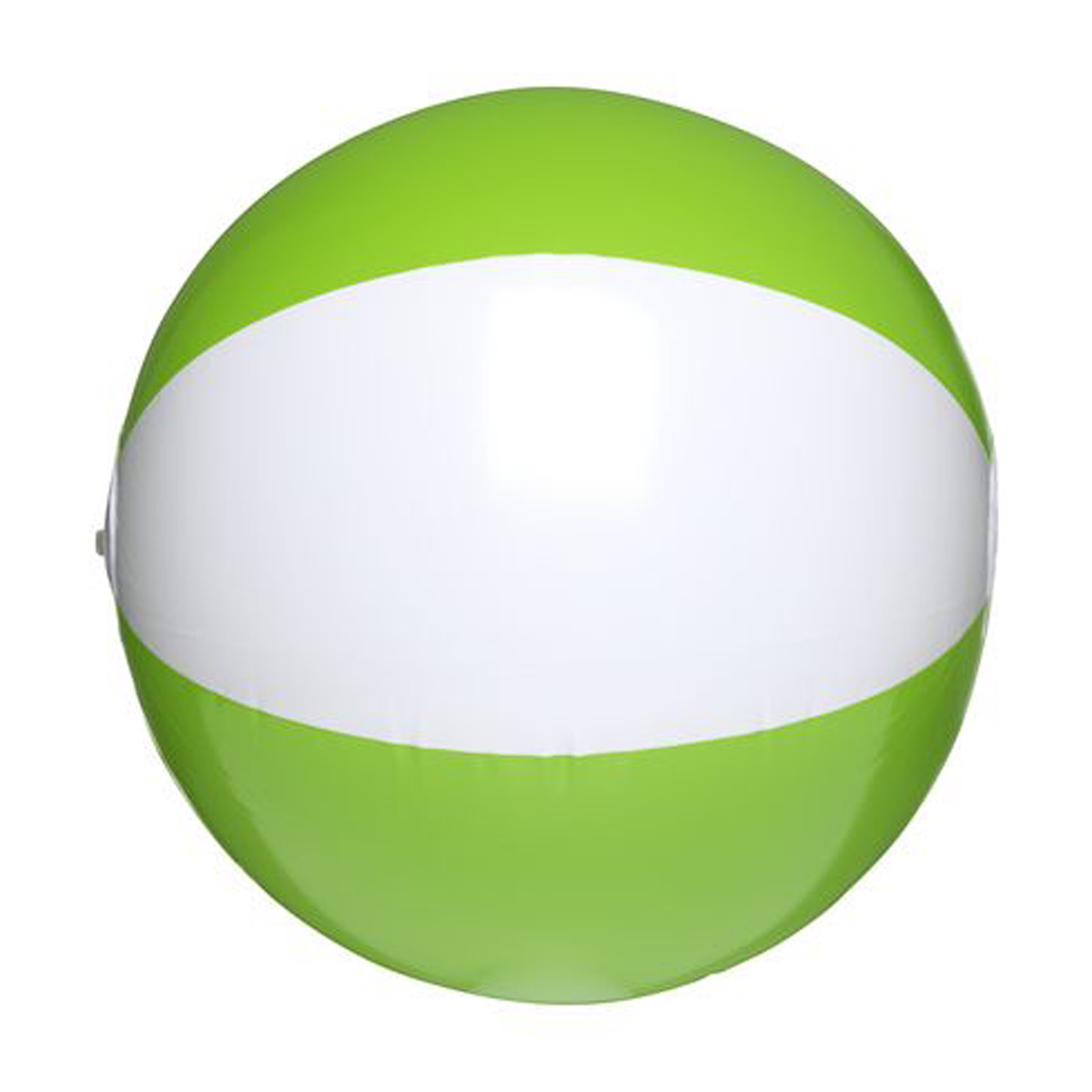 Gestreepte-strandbal-PVC-27-cm-bedrukken-wit-groen