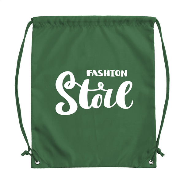 Rugzakje-met-trekkoord-Polyester-210D-8-liter-bedrukken-donkergroen