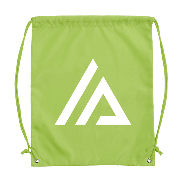 Rugzakje-met-trekkoord-Polyester-210D-8-liter-bedrukken-lichtgroen