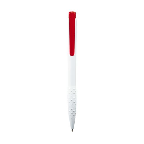 Kunststof-balpen-Gripvast-bedrukken-rood
