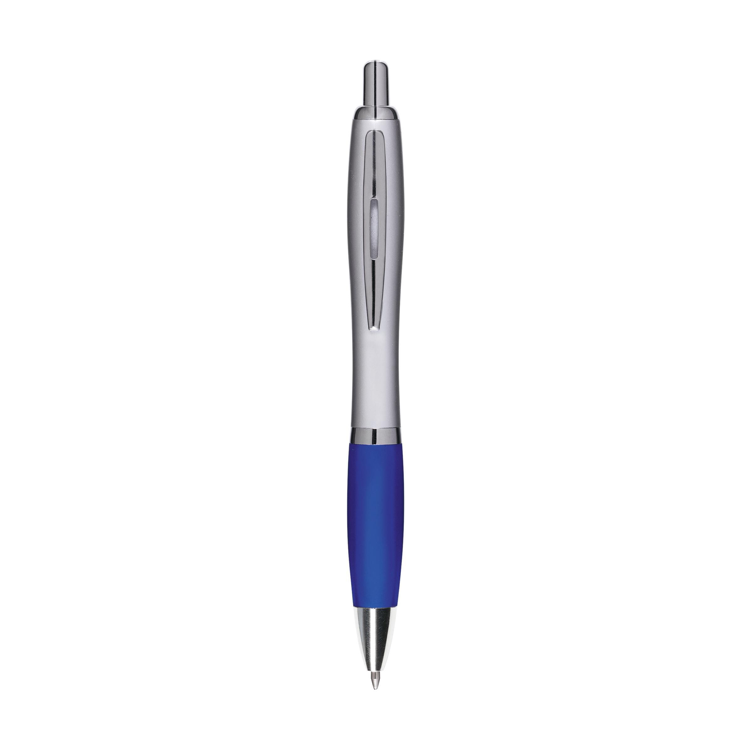 Zilveren-balpen-Blauwe-inkt-bedrukken-blauw