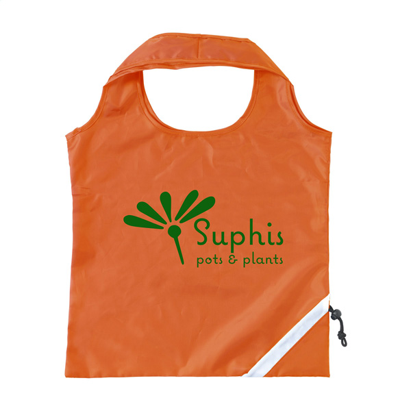 Opvouwbare-draagtas-met-trekkoord-sluiting-190T-polyester-38-x-42-cm-bedrukken-oranje